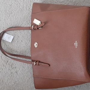 Coach brown leather purse